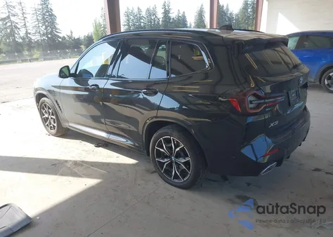 2023 BMW X3 xDrive30I from USA, damaged, VIN 5UX53DP04P9T10635
